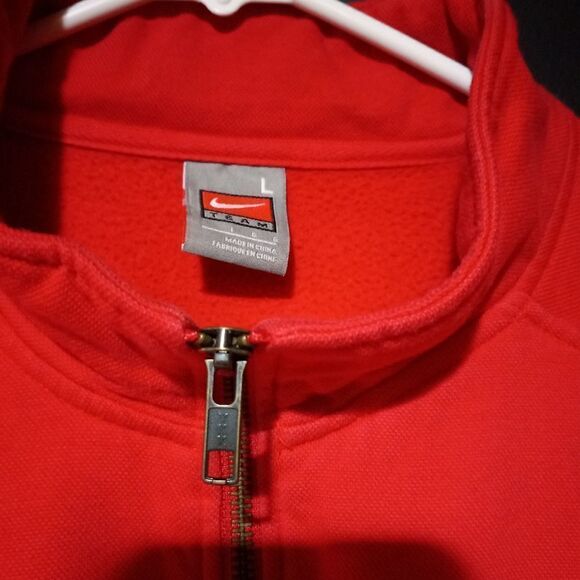 Vintage Georgia Bulldogs Nike Half-Zip Pullover Jacket - Red - Picture 5 of 7